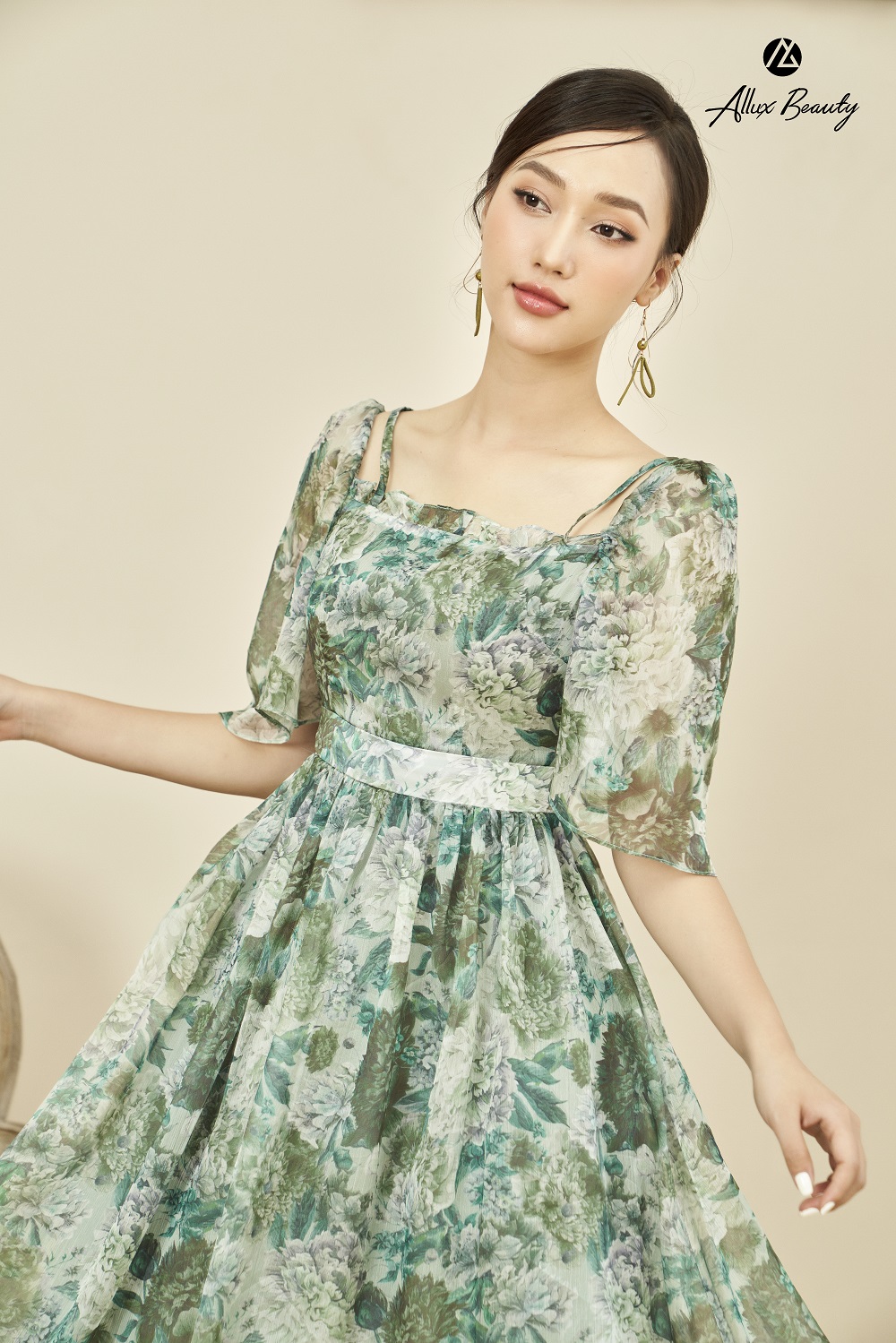 10 mẫu váy hoa nhí cổ điển kiểu dáng Hàn Quốc siêu đẹp